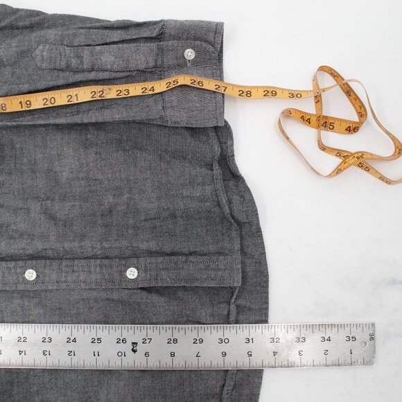 Carhartt Kyoto Shirt Men's 2XL Slim Speckled Long Sleeve Button Down Cotton - Picture 10 of 12